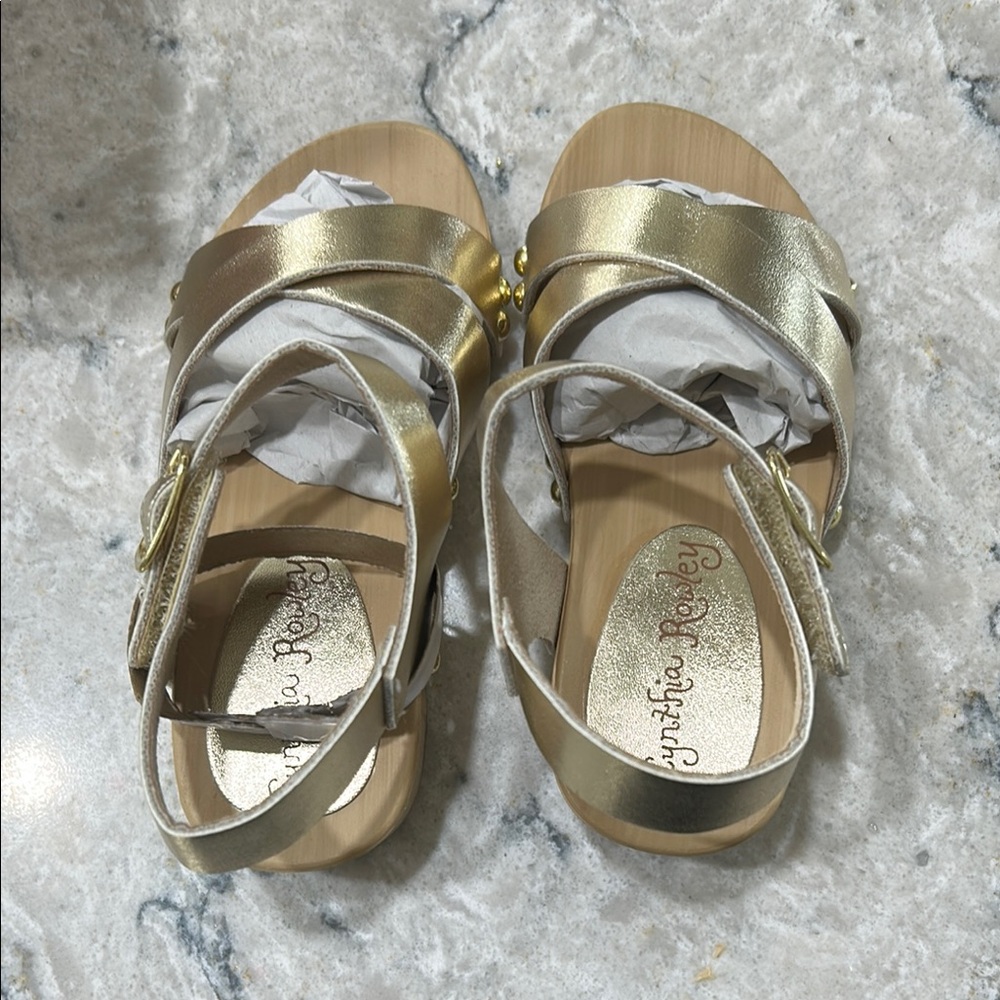 Gold Cynthia Rowley Kids Sandals